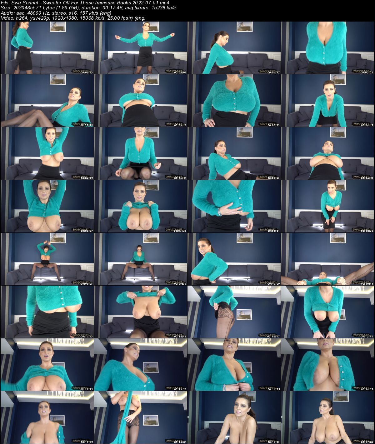 [3wasonnet.com] 2022-07-01 Ewa Sonnet-Ewa Sonnet-Sweater Off For Those Immense Boobs 2022-07-01 [Big Tits, Boobs, Solo, Erotic, Posing] [1080p] [1080p – Porn torrents download