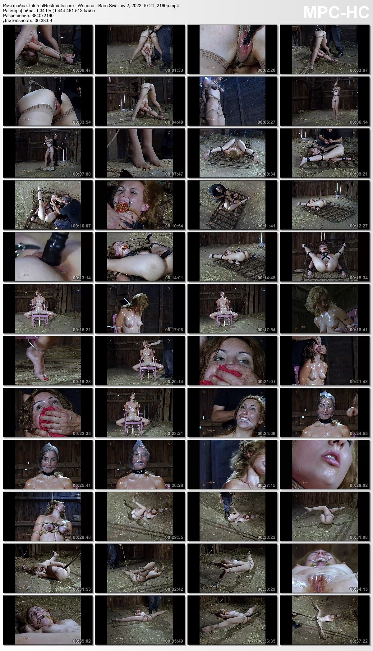 [Infernalrestraints.com] Wenona – Barn Swallow 2 (INSEX – REMASTRED) (10.21.2022) [2022, BDSM, Bondage, ANALDO, RING GAG, Caning, Stockings, Vibrator, Siterip, 2160p] – Porn torrents download