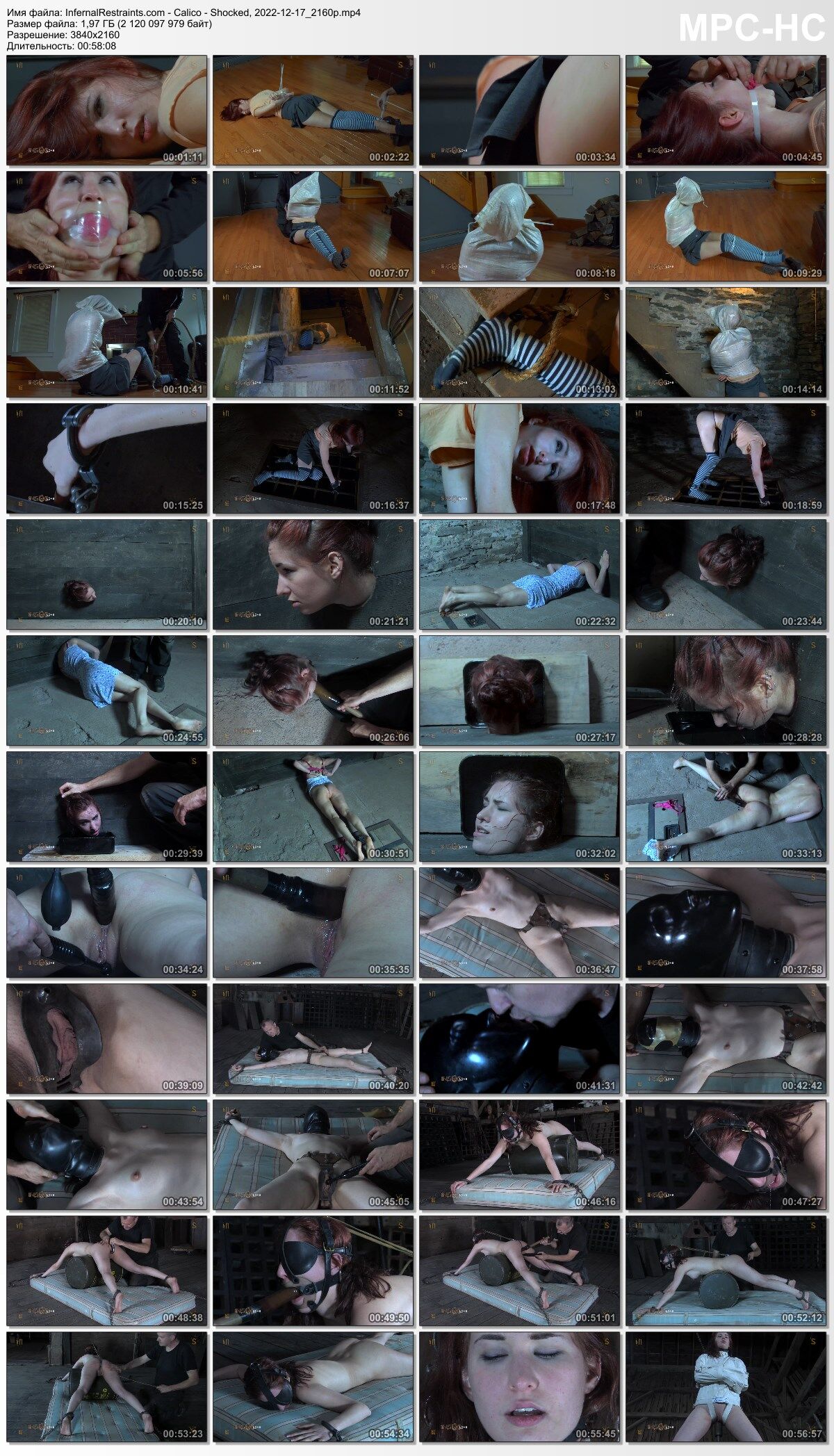 [Infernalrestrastrains.com] Calico – Shocked (Insex – Remastered) (12/17/2022) [2022, BDSM, Bondage, Ana Play, Analy Hook, Dildo, Caning, Vibrator, Zapper, Hooded, Squirting, SquirtingWhipping, Straitjacket, Suspension, Siterip, 2160p] – Porn torrents download
