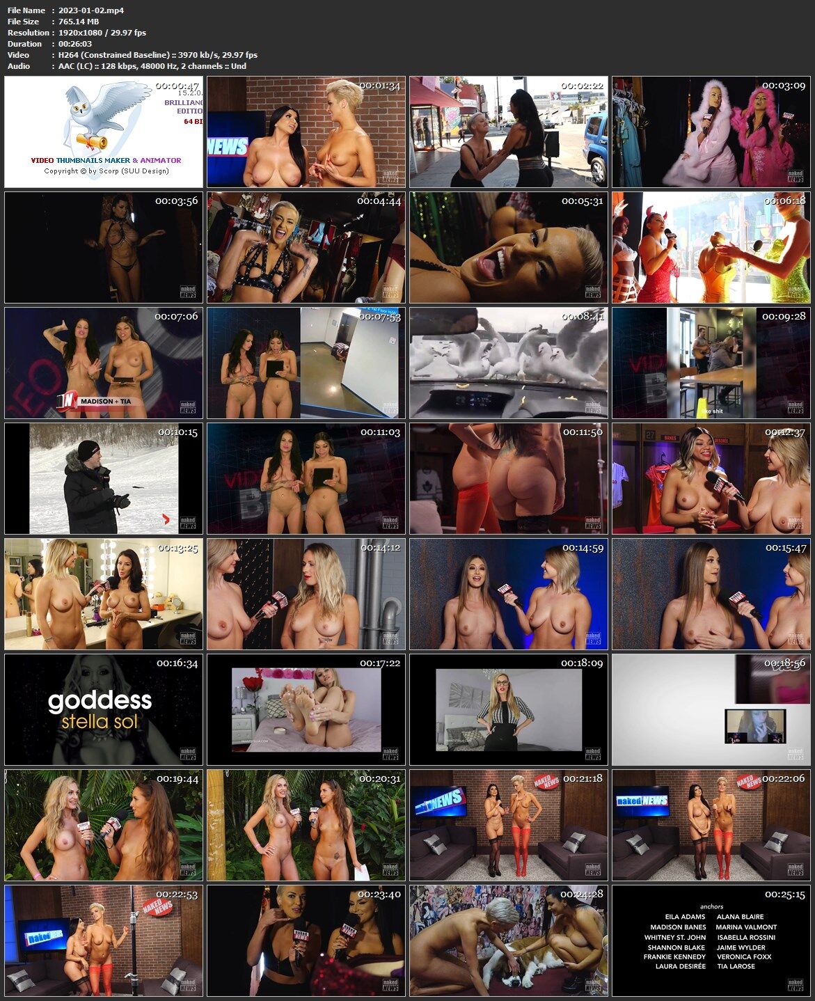 [Nakednews.com] (26 videos) Pack [January 2023, Erotic, Nudism, Topless, 1080p] – Porn torrents download