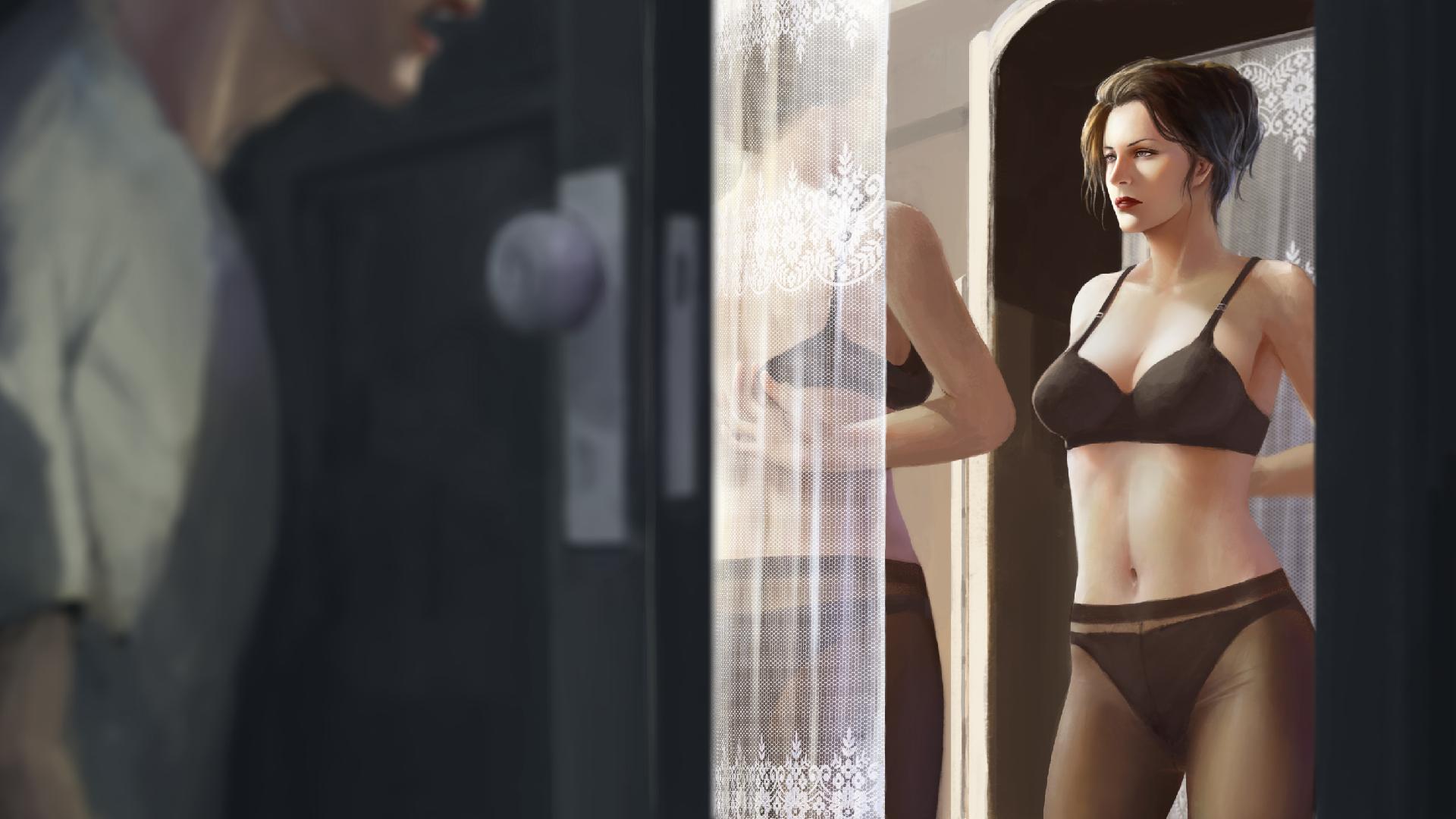 Milky Touch (Milky Town) [Final] (Studio Kuma) [uncen] [2021, ADV, Male Protagonist, Incest, Big Breasts/Big Tits, Voyeurism, Footjob, Yuri/Lesbians, Voiced] [rus] – Porn torrents download