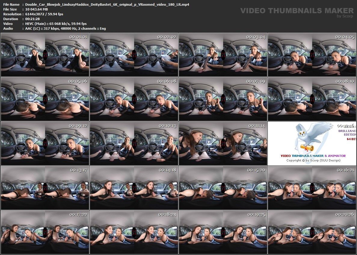 [SexLikeReal.com/VRoomed] Lindsay Maddox, Deity Bastet – Double Car Blowjob [2023-01-21, VR, Blowjob, Cum Swapping, Handjob, Outdoors, Brunette, Natural Tits, Pierced Nipples, Threesome (FFM), 6K, SideBySide , 3072p, SiteRip] [Oculus Rift / Vive] – Porn torrents download