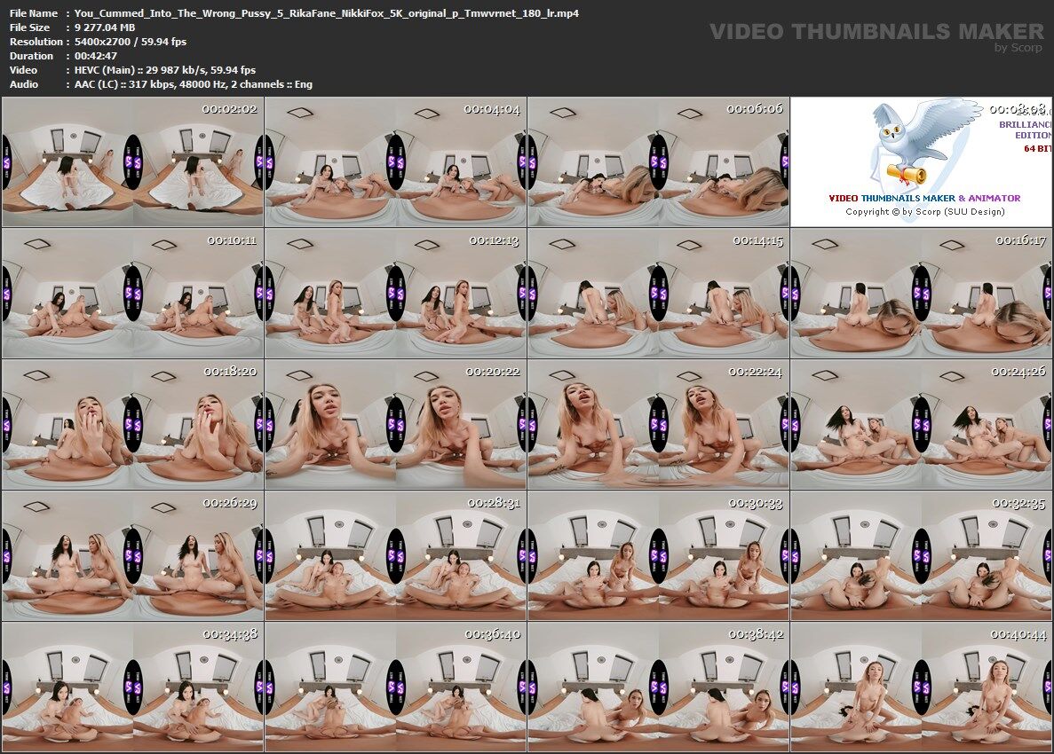 [TmwVRNet.com] Nikki Fox, Rika Fane – You Cummed Into The Wrong Pussy! [2023-04-05, VR, Blonde, Brunette, Blowjob, Cowgirl, Doggystyle, Hardcore, Missionary, Reverse Cowgirl, Natural Tits, Small Tits, Trimmed Pussy, Threesome (FFM), SideBySide, 2700p, SiteRip] [Oculus Rift / vive] – Porn torrents download