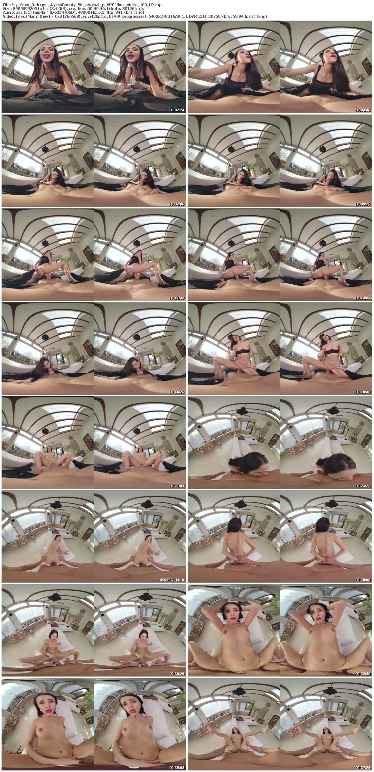 [SexLikeReal.com/VRPFilms] Alyssa Bounty – My Sexy Refugee [2023-04-13, VR, Blowjob, Brunette, Close Ups, Cowgirl, Reverse Cowgirl, Cumshot, Cock Rubbing Pussy, Doggystyle, Hardcore, Missionary, Lipstick, POV, Shaved Pussy, Tattoos, SideBySide, 2700p, SiteRip] [Oculus Rift / Vive] – Porn torrents download