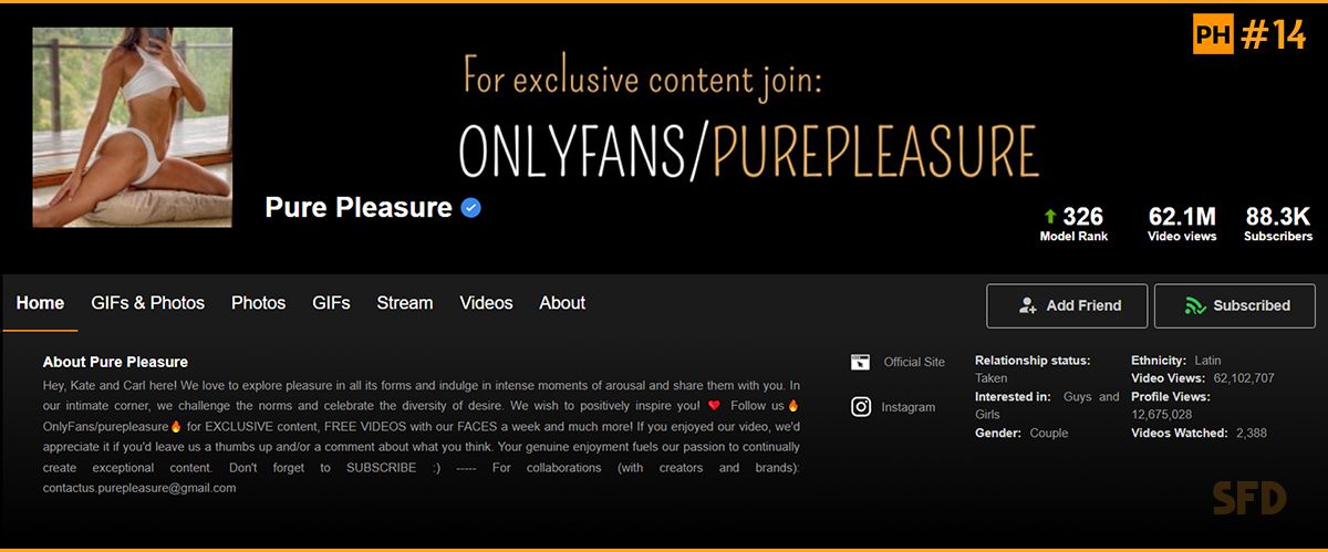 [Pornhub.com] Pure Pleasure (60 videos) Pack [2021-2023, Amateur, Anal, Babes, Big Ass, Big Cock, Big Tits, Blowjob, Couples, Deep Throat, Fetish, Fingering, Gape, Glamour, Kinky, Lingerie , Natural Tits, Panties, Pegging, Rimming, Strapon, Outercourse, Sweet Pegging, Thighjob] – Porn torrents download