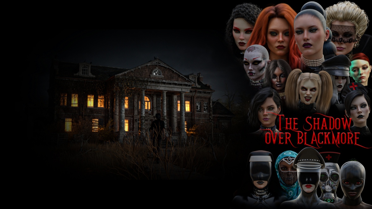 The Shadow over Blackmore [InProgress, 0.1.0] (Darktoz) [uncen] [2022, ADV, 3DCG, Horror, Vampires, Male protagonist, Female domination/Femdom, Futanari/Dickgirls, Rape, Humiliation, Graphic violence, BDSM/Sadism/Masochism, Bondage, Submission, Strap ]