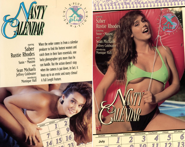 Nasty Calendar / Непристойный календарь (X-Plus) [1991 г., Feature, Interracial, Oral, Facial, VHSRip] (Monique Hall, Sabre, Maxine Monroe, Rusty Rhodes, Sean Michaels, Jeff Coldwater) ]