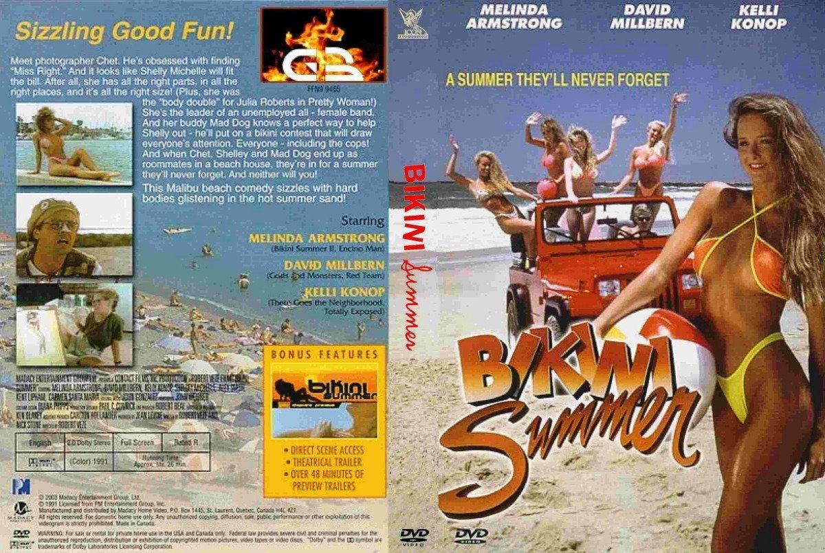 Bikini Summer / Miss Bikini / Лето Бикини (РУССКАЯ ОЗВУЧКА) (Robert Veze, PM Entertainment Group) [1991 г., Erotic, Comedy, DVDRip] (Melinda Armstrong, David Millbern, Kelli Konop, Shelley Michelle, Alex Smith, Rebekah Alfred, Carmen Santa Maria) [RU ]