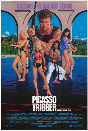 Picasso Trigger / Спинорог Пикассо (Andy Sidaris, Andy Sidaris Company) [1988 г., Action, Adventure, Thriller, Erotic, BDRip, 1080p] (Steve Bond, Dona Speir, Hope Marie Carlton, Harold Diamond, John Aprea, Roberta Vasquez, Guich Koock, Rodrigo Obrego ]